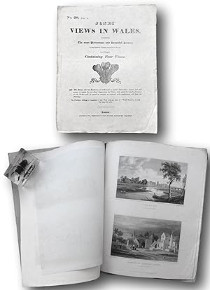 Seller image for VIEWS IN WALES Comprising in about twenty numbers The most Picturesque and Beautiful Scenery in that Romantic Country, unequalled in Europe each number Containing Four Views Number 28 St Gowan's Chapel and the Sainted Well,Cardiff ,Llandaf Castle for sale by John  L. Capes (Books) Established 1969