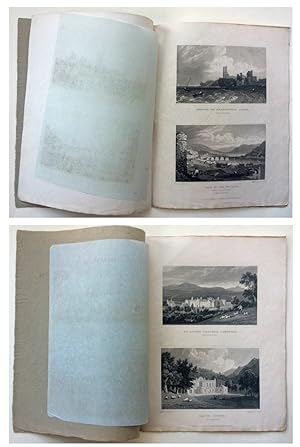 Seller image for VIEWS IN WALES Comprising in about 20 numbers The most Picturesque & Beautiful Scenery in that Romantic Country,unequalled in Europe each number containing 4 Views Number 23 St David's College Lampeter,Hafod House,Aberysworth Castle,Vale of Rhydiol. for sale by John  L. Capes (Books) Established 1969