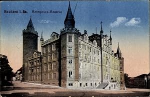 Ansichtskarte / Postkarte Bautzen in der Lausitz, Kronprinz Kaserne, Außenansicht von der Straße
