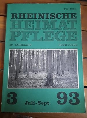 Bild des Verkufers fr Rheinische Heimatpflege Heft 3 Juli-September 93 zum Verkauf von Remagener Bcherkrippe