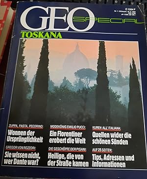 Bild des Verkufers fr Geo Spezial - Toskana. Nr. 1, 1984. zum Verkauf von Remagener Bcherkrippe