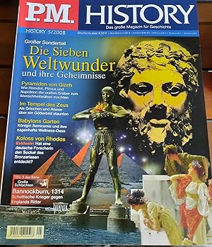 Bild des Verkufers fr P.M. History 5/2008 - Die sieben WELTWUNDER und ihre Geheimnisse Pyramiden von Gizeh zum Verkauf von Remagener Bcherkrippe