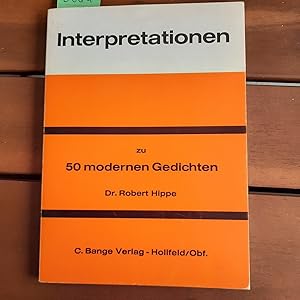 Seller image for Interpretationen zu 50 modernen Gedichten. for sale by Remagener Bcherkrippe