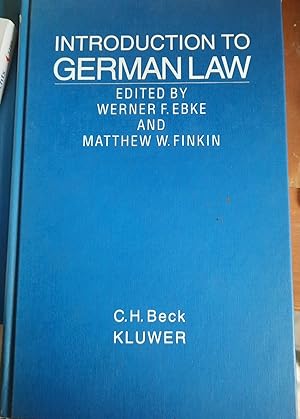 Seller image for Introduction to German Law for sale by Remagener Bcherkrippe