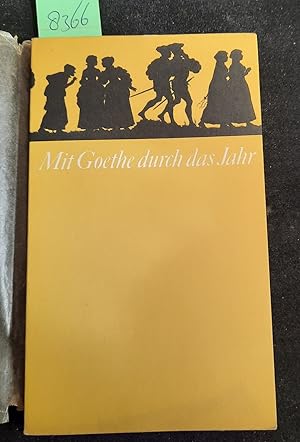 Bild des Verkufers fr Mit Goethe durch das Jahr. Ein Kalender fr das Jahr 1968 zum Verkauf von Remagener Bcherkrippe