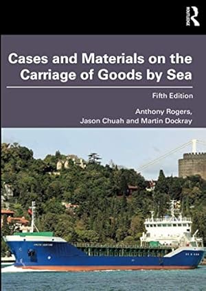 Bild des Verkufers fr Cases and Materials on the Carriage of Goods by Sea [Soft Cover ] zum Verkauf von booksXpress