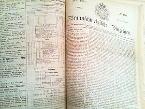 Bild des Verkufers fr Braunschweigische Anzeigen - HIER Freitag 1. September No. 205 aus 1876 bis Sonntag den 31. Dezember No. 305 aus 1876. Also 101 Nummer komplett gebunden in einem Band. zum Verkauf von Antiquariat Ehbrecht - Preis inkl. MwSt.