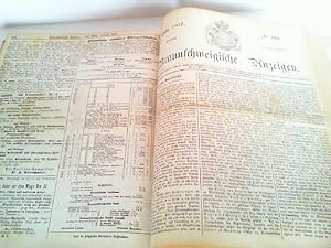 Bild des Verkufers fr Braunschweigische Anzeigen - HIER Sonnabend 1. September No. 204 aus 1877 bis Sonntag den 30. Dezember No. 304 aus 1877. Also 101 Nummer komplett gebunden in einem Band. zum Verkauf von Antiquariat Ehbrecht - Preis inkl. MwSt.