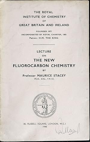 Seller image for Lecture On The New Fluorocarbon Chemistry for sale by Shore Books
