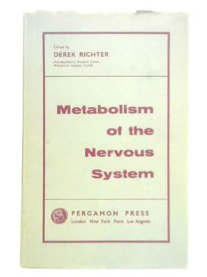 Seller image for Metabolism of the Nervous System for sale by World of Rare Books