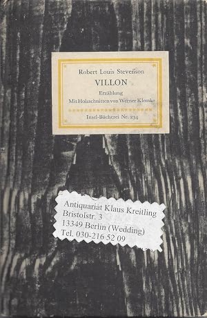 Villon. Erzählung Mit Holzschnitten von Werner Klemke