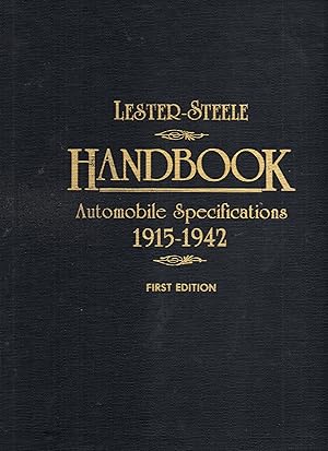 Lester-Steele Handbook Automobile Specifications 1915-1942