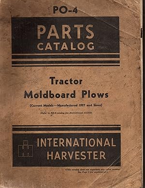 Seller image for Tractor Moldboard Plows Parts Catalog PO-4 for sale by Book Booth