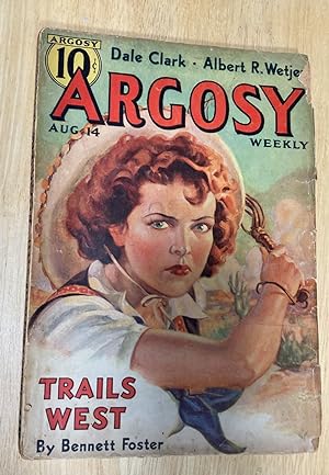 Bild des Verkufers fr Argosy Weekly August 14,1937 zum Verkauf von biblioboy