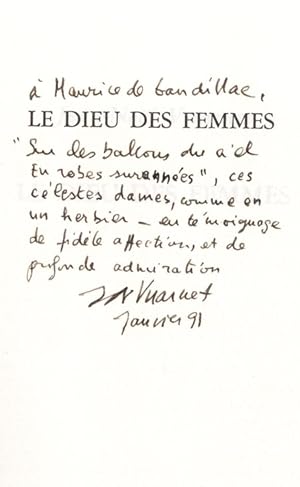 Image du vendeur pour Le dieu des femmes. mis en vente par Librairie Jean-Yves Lacroix