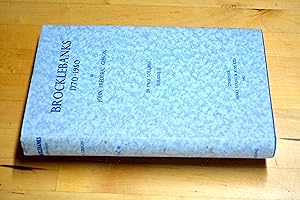 Immagine del venditore per Brocklebanks 1770-1950 Vol 2 only venduto da HALCYON BOOKS