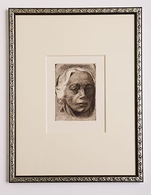 Seller image for Kthe Kollwitz, Originale Radierung, Selbstbildnis, 1912 for sale by Worpswede Fineart