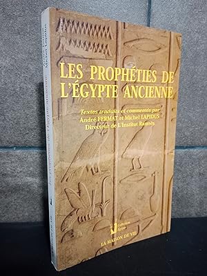 Image du vendeur pour Les Propheties de l'Egypte Ancienne. Francs. Michel Lapidus, Andr Fermat. mis en vente par Lauso Books