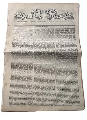 Seller image for [On Storms.] "Meeting of the British Association at Glasgow" in "Chambers' Edinburgh Journal". for sale by JF Ptak Science Books