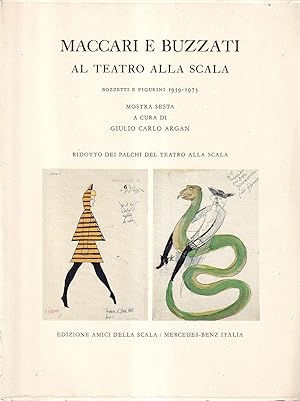 Imagen del vendedor de Maccari e Buzzati al Teatro alla Scala a la venta por Il Salvalibro s.n.c. di Moscati Giovanni