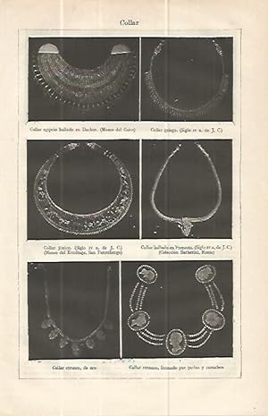 Seller image for LAMINA ESPASA 13972: Collar de Egipto Etruria Roma y Grecia for sale by EL BOLETIN