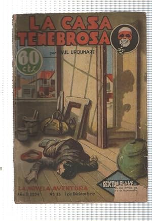 Imagen del vendedor de La Novela Aventura: num 055 (num 2 trasera) ao II, 1934 - La casa tenebrosa. Sexton Blake a la venta por El Boletin
