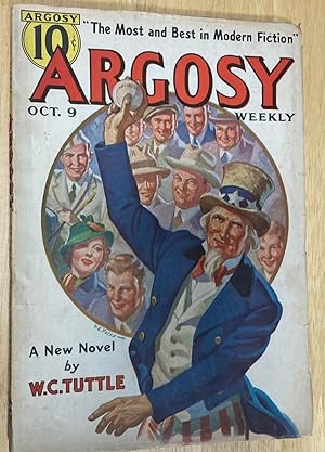 Bild des Verkufers fr Argosy Weekly October 9, 1937 zum Verkauf von biblioboy