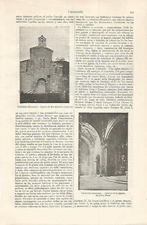 Seller image for LAMINA ESPASA 29984: Iglesia de San Salvador en Valdedios Asturias for sale by EL BOLETIN