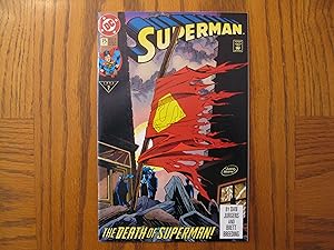 Seller image for Superman #75 (2nd Series) Doomsday part 6 "The Death of Superman" Direct Sales Edition First Printing No UPC for sale by Clarkean Books