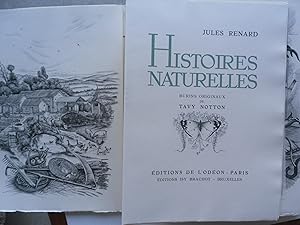 Imagen del vendedor de Histoires Naturelles. Burins originaux de Tavy Notton. a la venta por Philippe Moraux