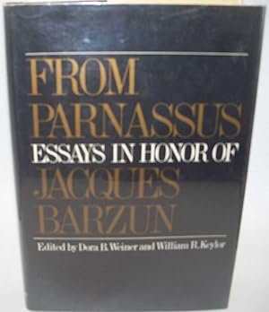 Imagen del vendedor de From Parnassus: Essays in Honor of Jacques Barzun a la venta por Easy Chair Books