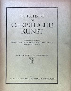 Bild des Verkufers fr Friedhof und Grabmal. - in: Zeitschrift fr Christliche Kunst. 25. Jahrgang. Heft 12; zum Verkauf von books4less (Versandantiquariat Petra Gros GmbH & Co. KG)