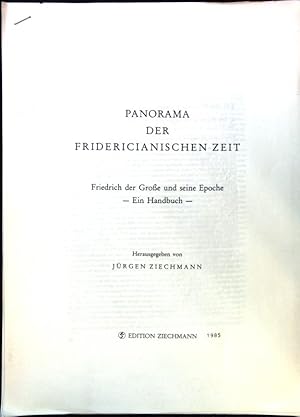 Immagine del venditore per Die Planung im kameralistischen Staat. - in: Panorama der Fridericianischen Zeit. Friedrich der Groe und seine Epoche - Ein Handbuch - venduto da books4less (Versandantiquariat Petra Gros GmbH & Co. KG)