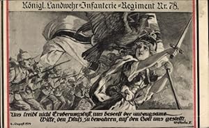 Künstler Ansichtskarte / Postkarte Reserve Infanterie Regiment Nr 243, Germania