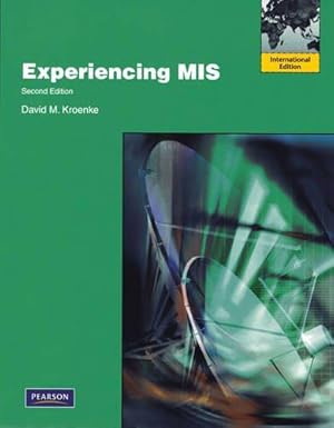 Seller image for Experiencing MIS: International Edition for sale by WeBuyBooks