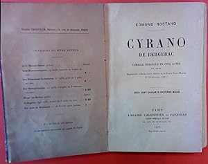 Bild des Verkufers fr Cyrano de Bergerac - Comdie hroique en cinq actes - 248. mille zum Verkauf von biblion2
