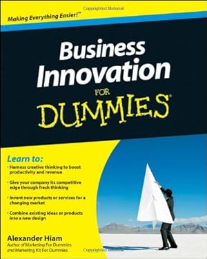 Image du vendeur pour Business Innovation For Dummies by Hiam, Alexander [Paperback ] mis en vente par booksXpress