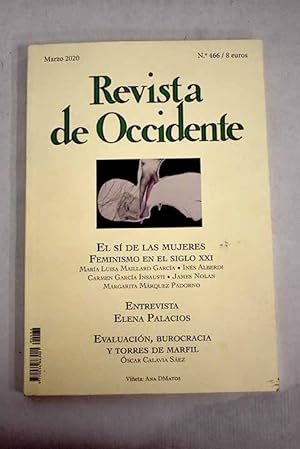 Immagine del venditore per Revista de Occidente, Ao 2020, n 466, El s de las mujeres. Feminismo en el siglo XXI:: El s de las mujeres; Historia del feminismo; Tras la pista de la mujer en la medicina espaola del siglo XXI; Cmo pronuncias latinx? Acoso sexual, la picota puritana y la ideologa de gnero; El voto de las mujeres norteamericanas cumple cien aos; Evaluacin, burocracia y torres de marfil; Una joya de la diplomacia cultural; Elena Palacios: Hay menos vctimas de violencia de gnero en Espaa que en otros pases europeos.; Las criptodivisas convivirn con las monedas tradicionales; Poemas; pera y poltica; Universo Andersson. (Roy Andersson, Sobre lo infinito); La risa de Beckett. (Samuel Beckett, Esperando a Godot. Direccin: Antonio Simn; El mundo es recuerdo y olvido; Ahora que recuerdo: mem venduto da Alcan Libros