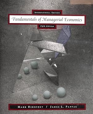 Image du vendeur pour Fundamentals of Managerial Economics mis en vente par M Godding Books Ltd