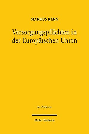 Bild des Verkufers fr Versorgungspflichten in der Europaeischen Union zum Verkauf von moluna