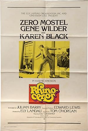 Rhinoceros (Original poster for the 1974 film)