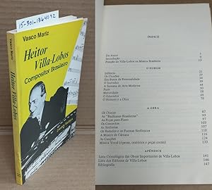 Bild des Verkufers fr HEITOR VILLA-LOBOS, COMPOSITOR BRASILEIRO (ZAHAR MSICA) zum Verkauf von Second Story Books, ABAA