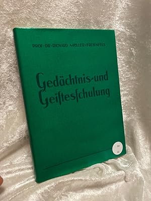Seller image for Gedchtnis- und Geistesschulung for sale by Antiquariat Jochen Mohr -Books and Mohr-