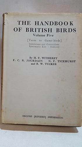 Image du vendeur pour The Handbook of British Birds. Volume Five. (Terns to Game-Birds) mis en vente par Cambridge Rare Books