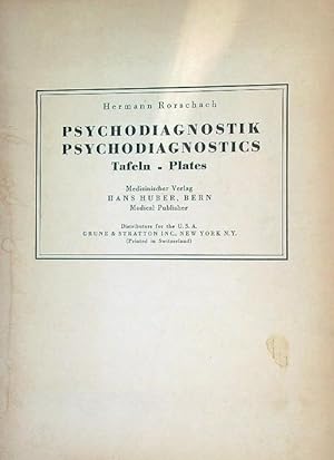 Psychodiagnostik - Psychodiagnostics. Tafeln-Plates