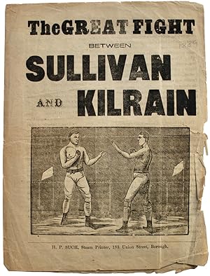 The Great Fight Between Sullivan and Kilrain.