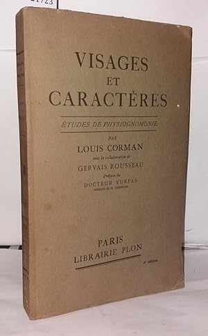 Image du vendeur pour Visages et caracteres / etudes de physiognomonie mis en vente par Librairie Albert-Etienne