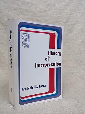 Bild des Verkufers fr HISTORY OF INTERPRETATION. zum Verkauf von Gage Postal Books