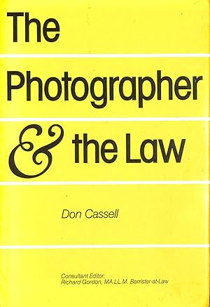 Seller image for The Photographer and the Law for sale by M Godding Books Ltd