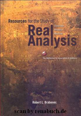 Resources for the Study of Real Analysis Classroom, Resource, Materials